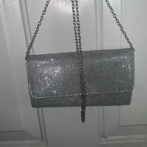 Glitter Hand bag with chain strap